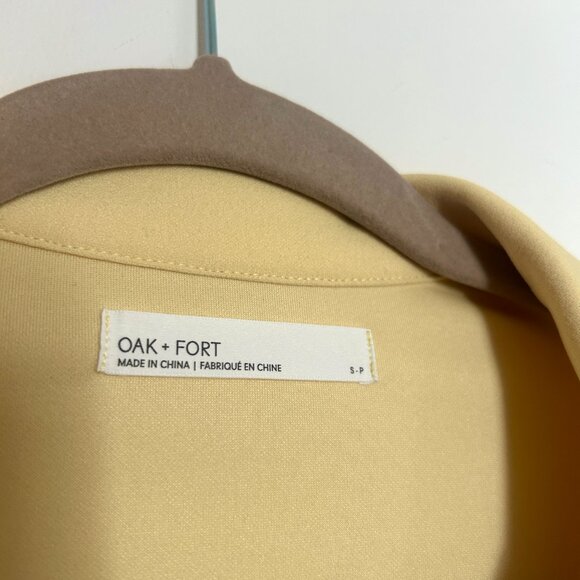 Oak + Fort Butter Yellow Cropped Blouse - Picture 4 of 7